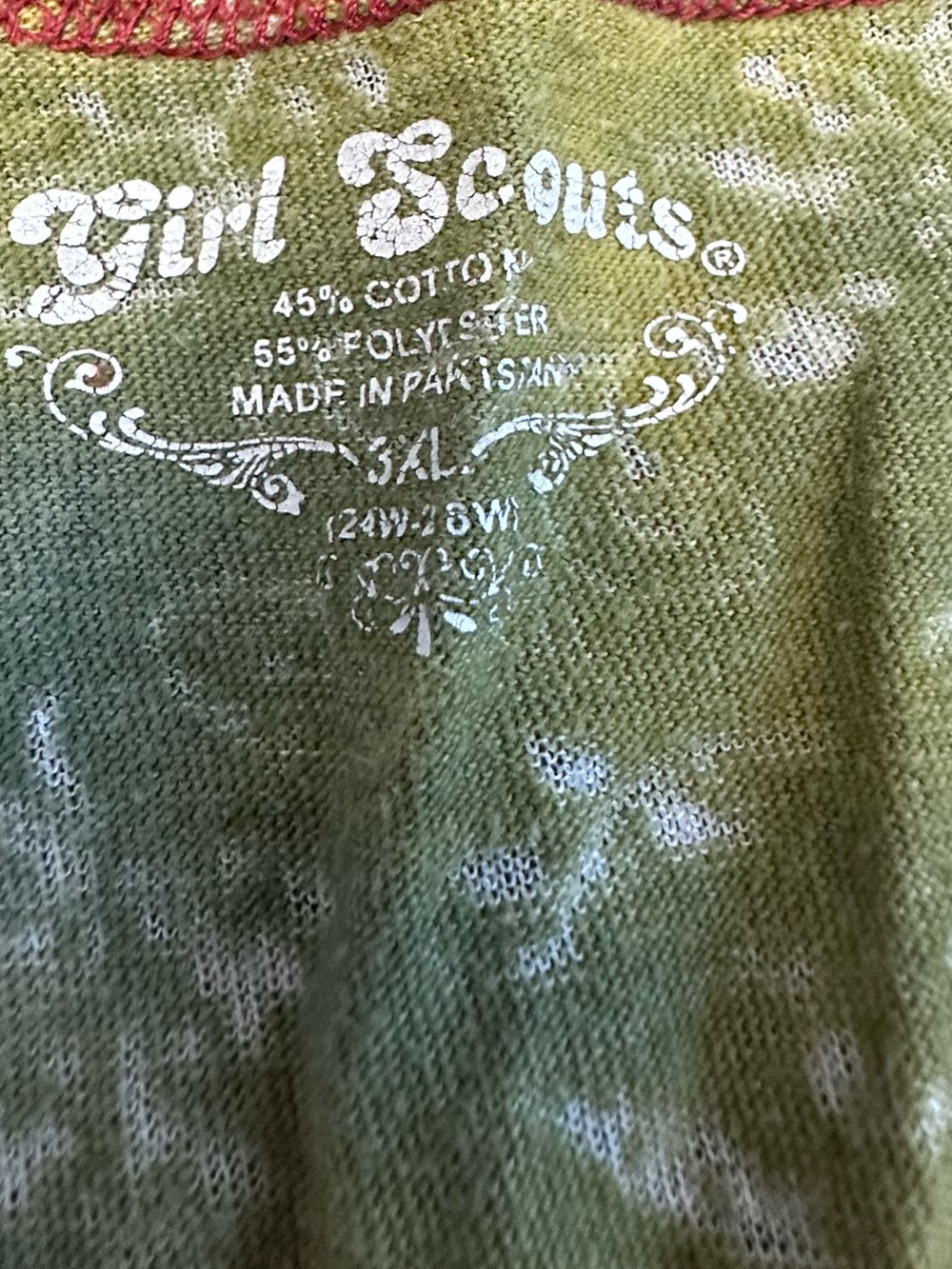 Vintage Girl Scouts Peace and Love Graphic Tie Dye T-Shirt - Picture 3 of 4